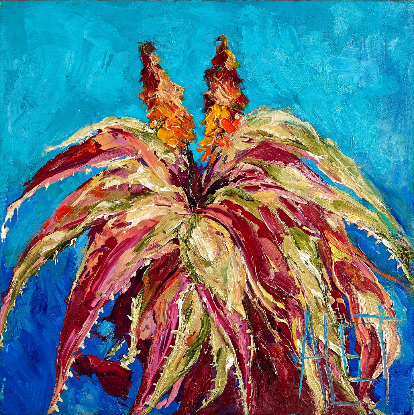 Art Connoisseur Roasting Set with Art Print - Blue Aloe