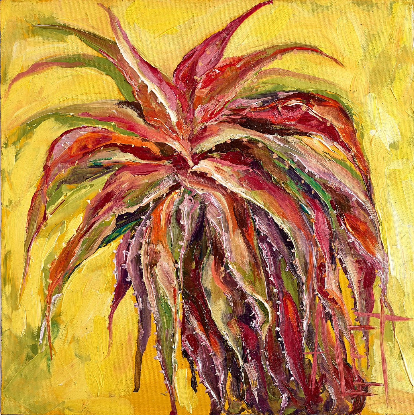 Art Connoisseur Roasting Set with Art Print - Yellow Aloe