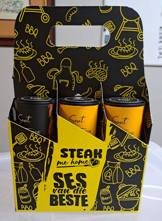 Six Pack Braai Shaker box Gift set